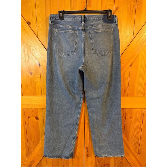 Ambercrombie & Fitch Curve Love Mid Rise Slouchy Jean Size 31Long nwt (6226) - Picture 4 of 8